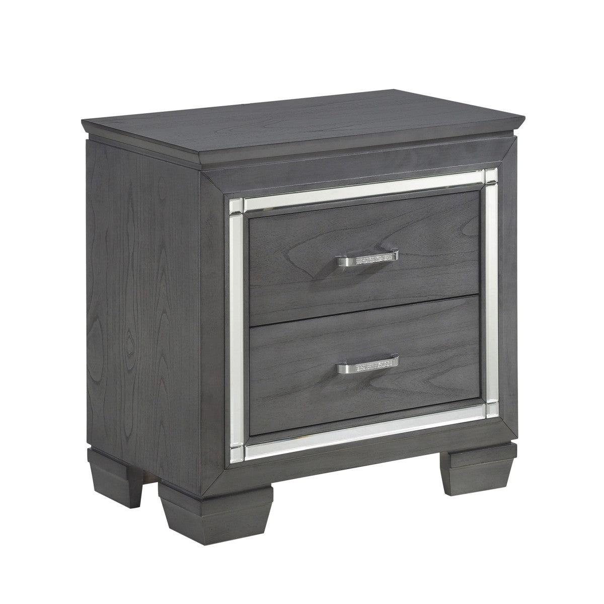 Allura Night Stand, LED Lighting (1916GY-4) - side view