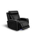 Balck Herringbone Reclining Chiar w/ LED