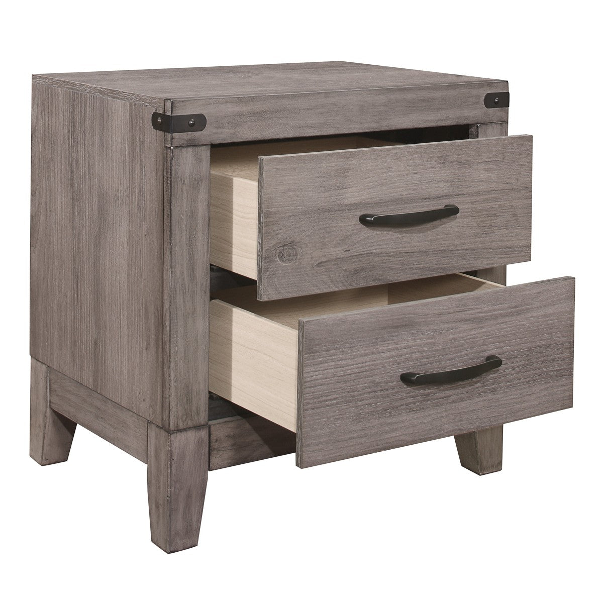 Woodrow Night Stand - open drawer view