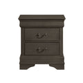 Silver Gray Mayville Night Stand - front view