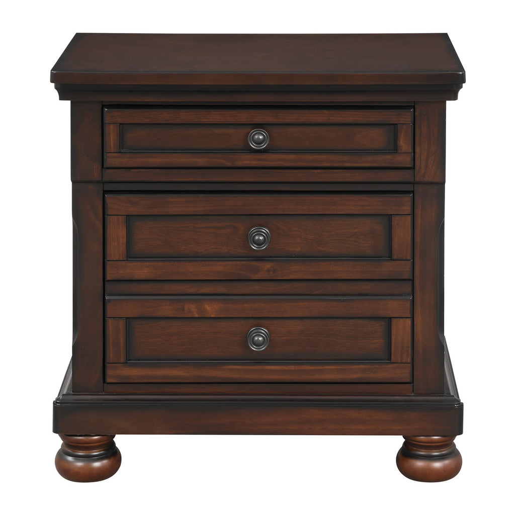 Cumberland Night Stand, Hidden Drawer - front view