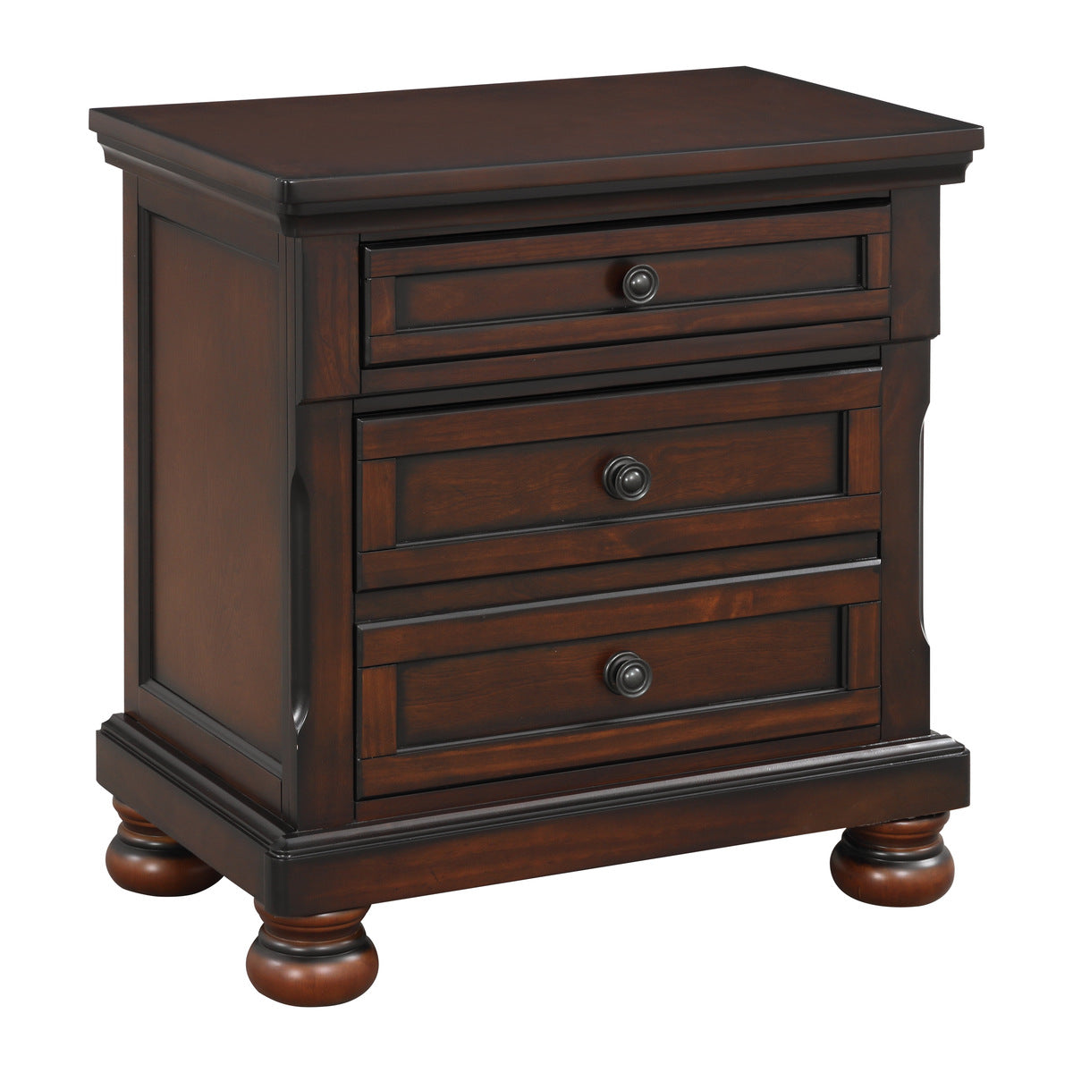 Cumberland Night Stand, Hidden Drawer - side view