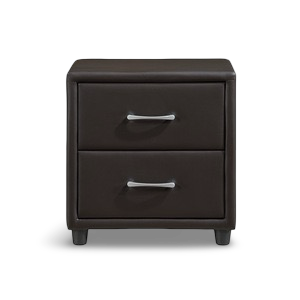 Dark Brown Lorenzi Night Stand - front view