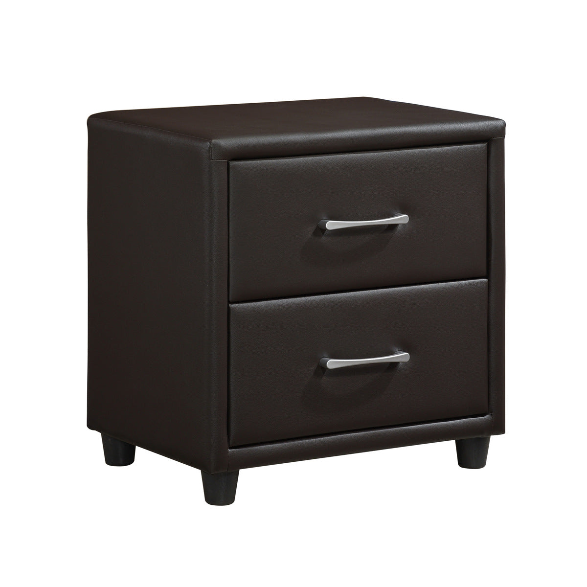 Dark Brown Lorenzi Night Stand - side view