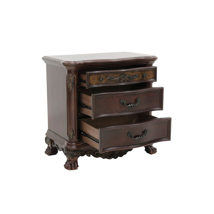 Deryn Park Night Stand - drawers open