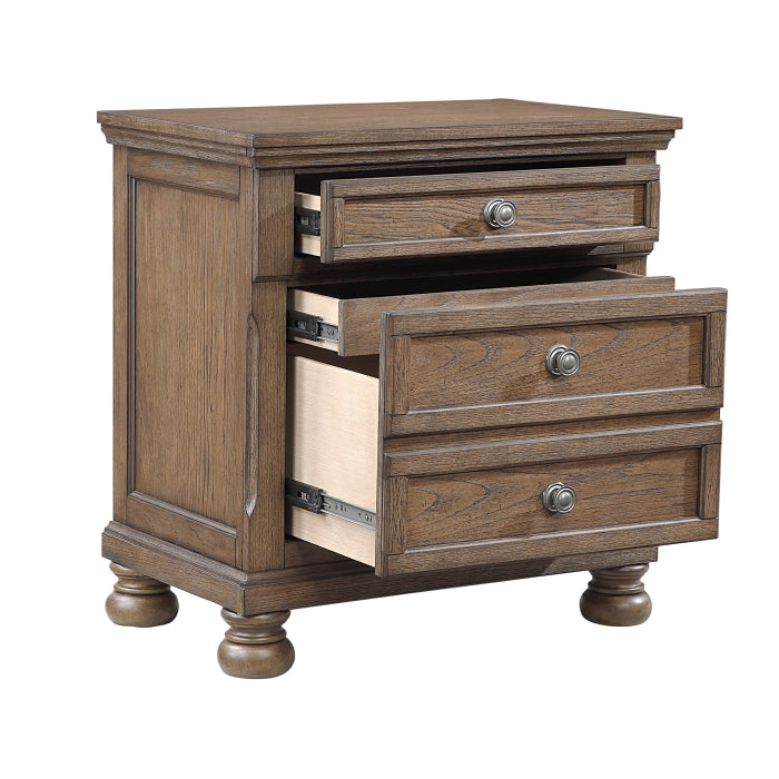 Bethel Night Stand - drawers open