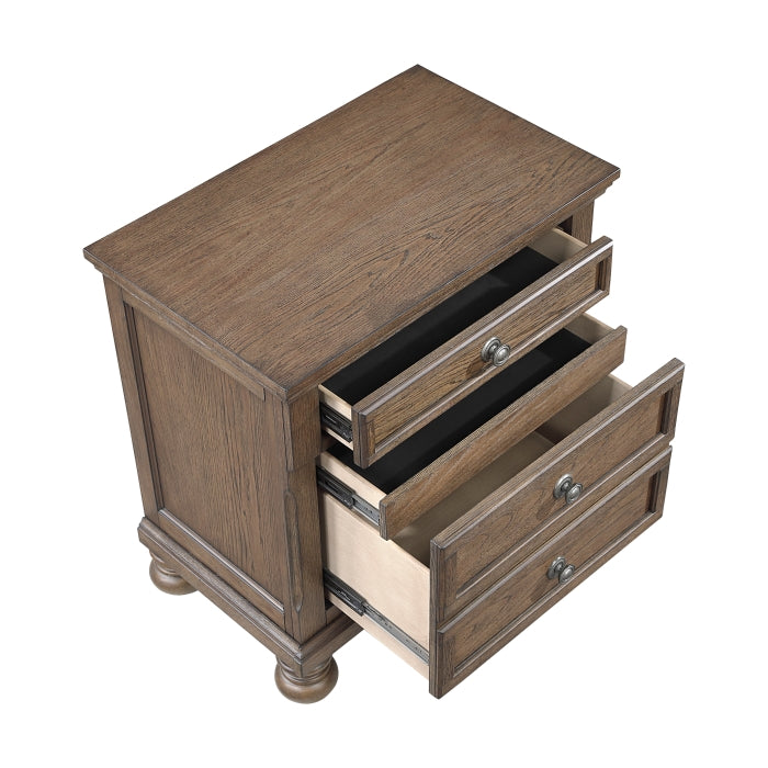 Bethel Night Stand - drawers open