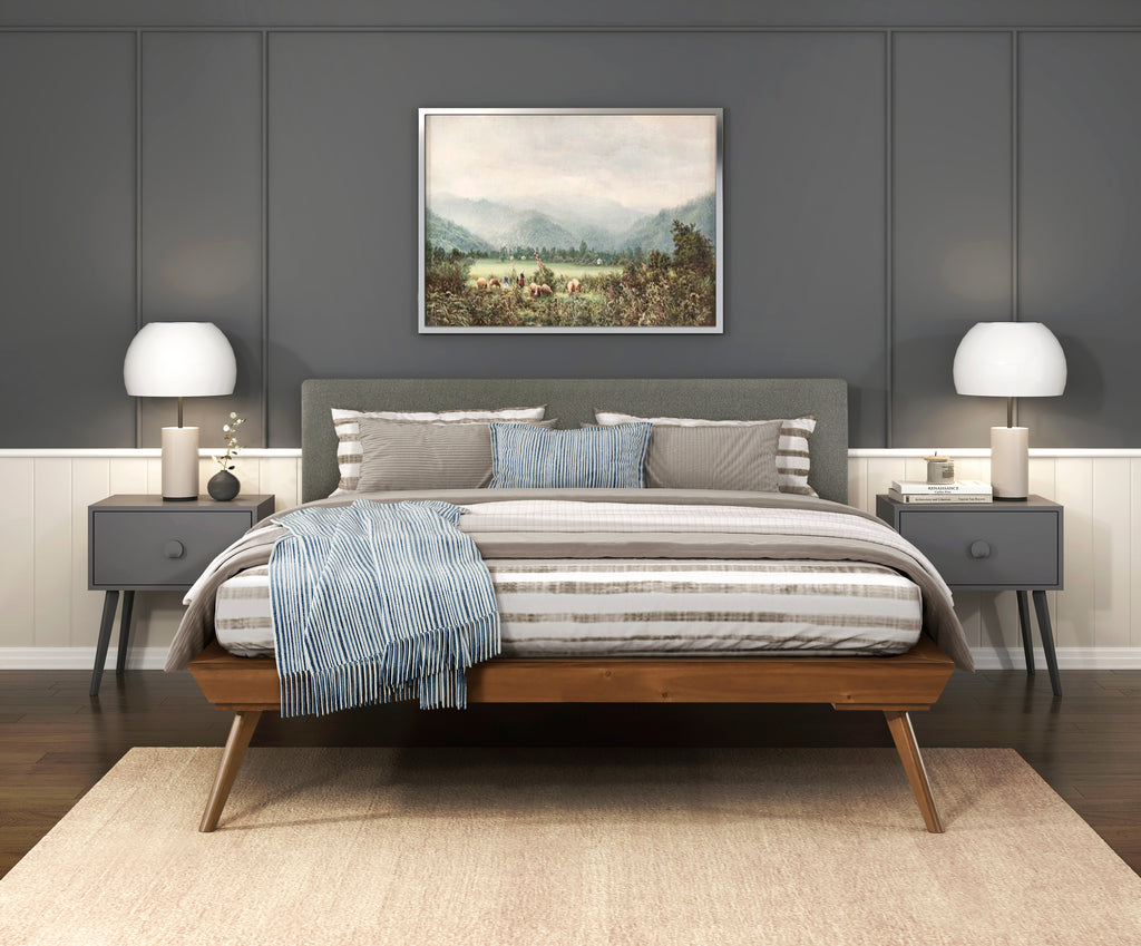 BF - Wrenn Modern Segmented Footboard Bed Frame