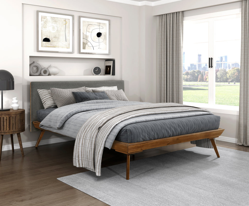 BF - Wrenn Modern Segmented Footboard Bed Frame - high-resolution product image