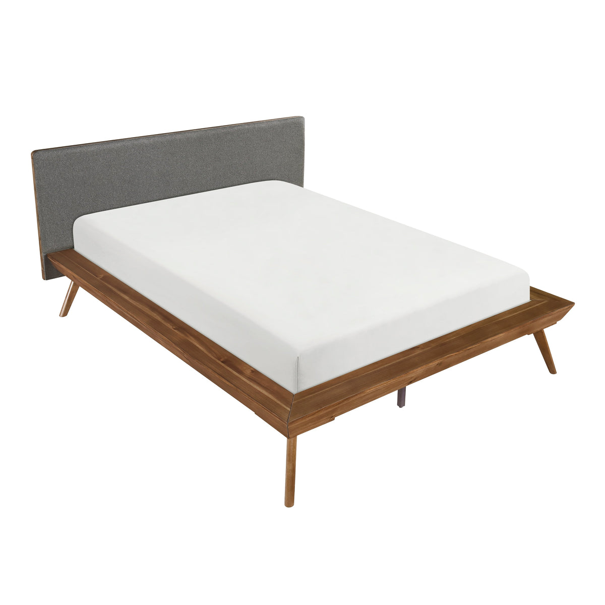 BF - Wrenn Modern Segmented Footboard Bed Frame - high-resolution product image