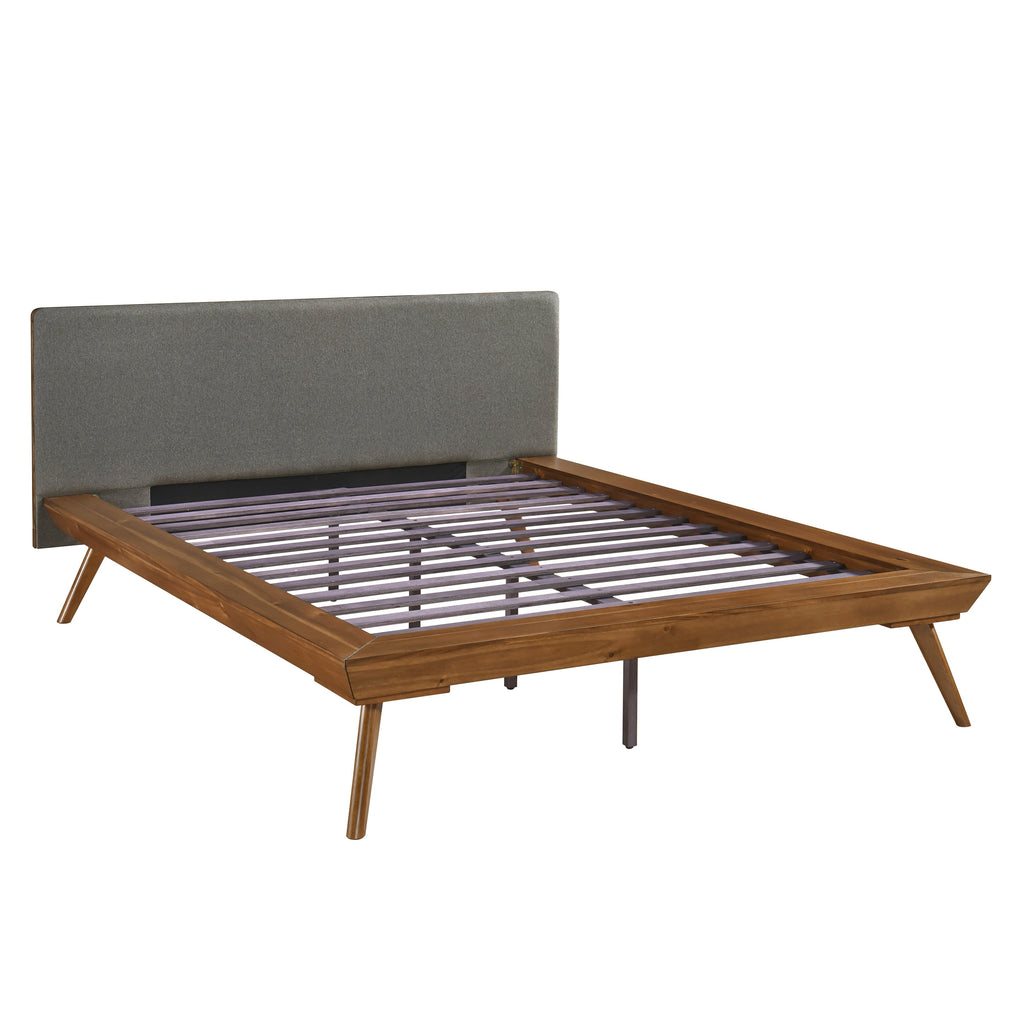 BF - Wrenn Modern Segmented Footboard Bed Frame - high-resolution product image