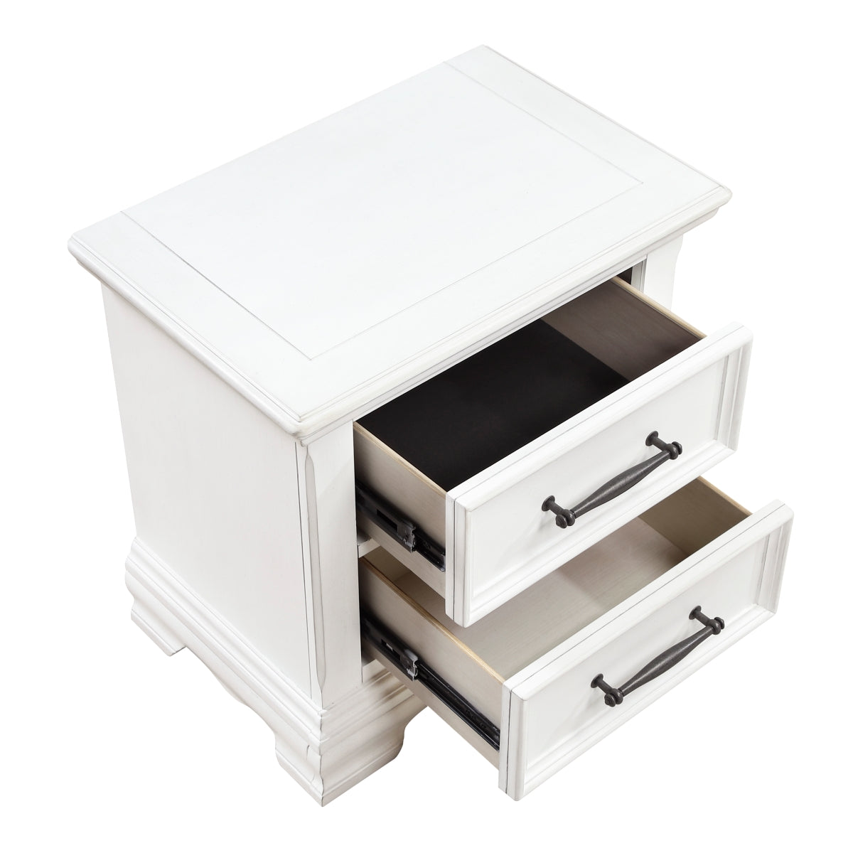 York Night Stand - open drawer view