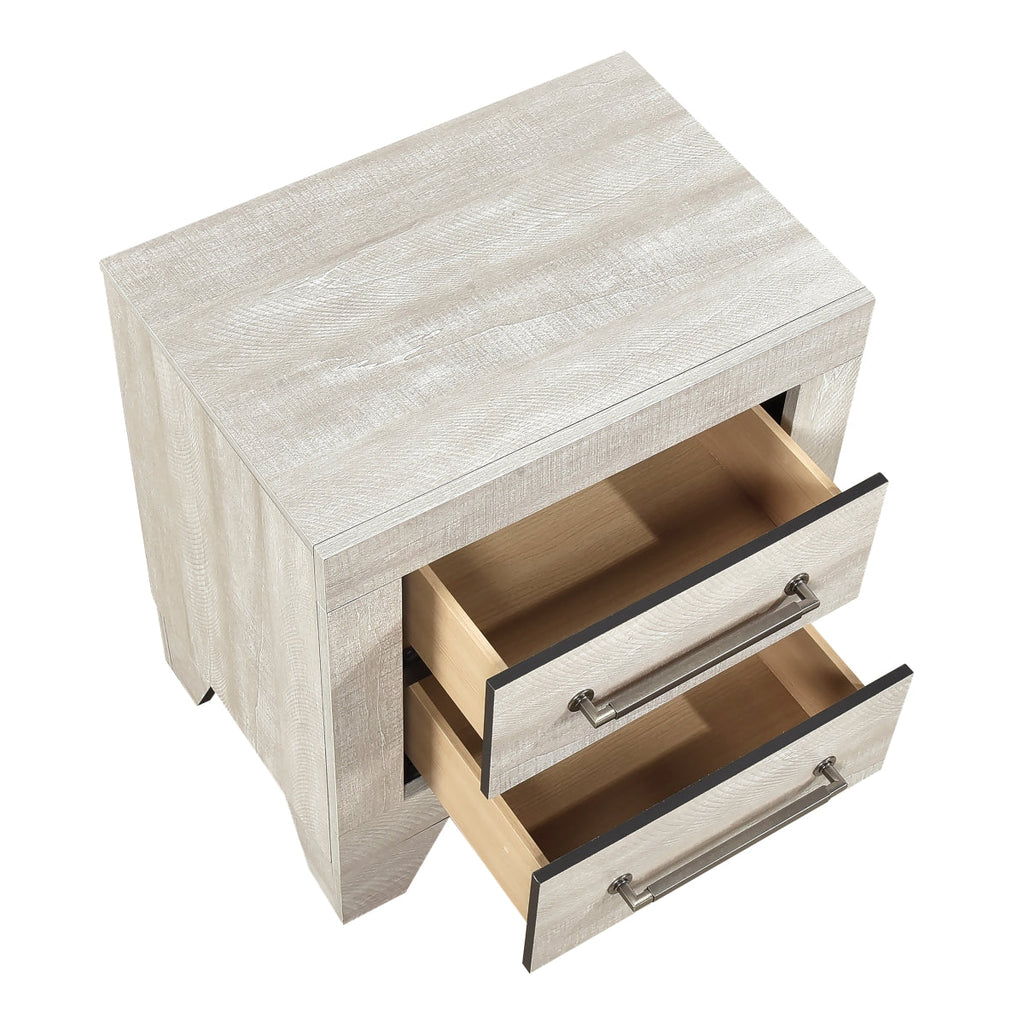 Aspen Night Stand - open drawer view