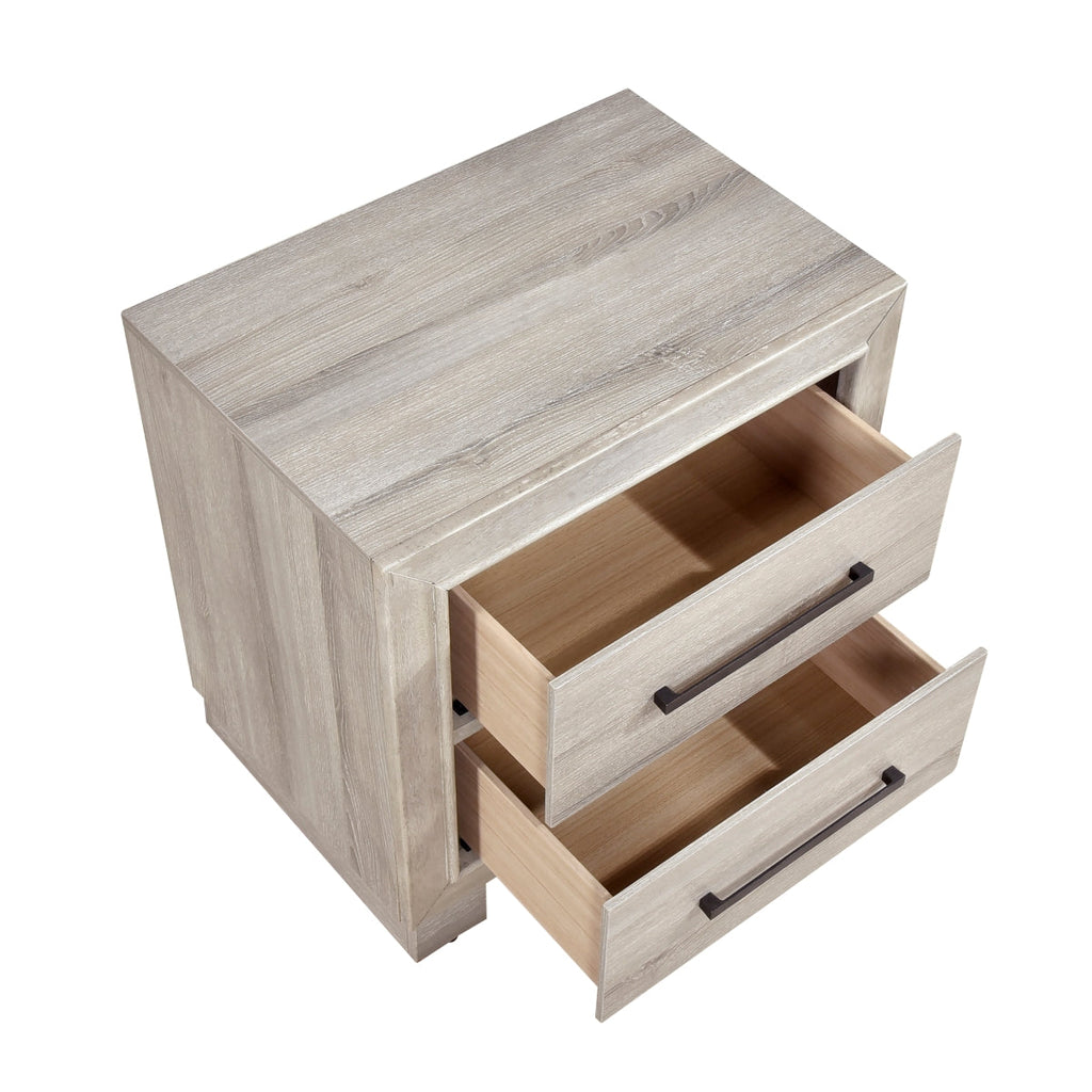 Everett Night Stand - open drawer view