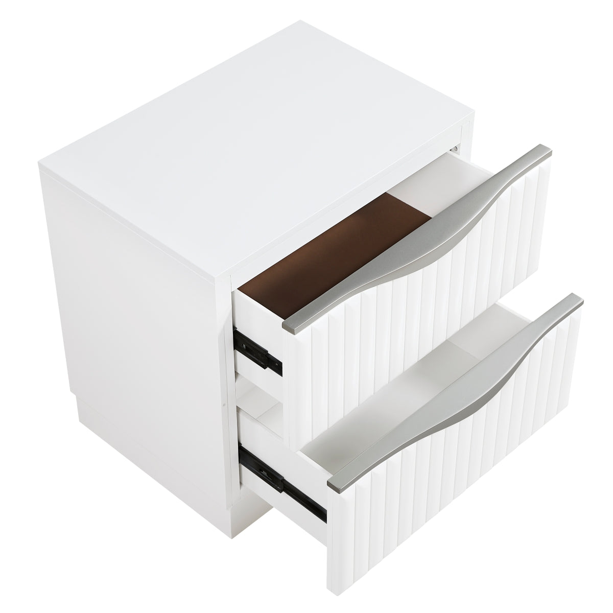 Linea Night Stand - open drawer view