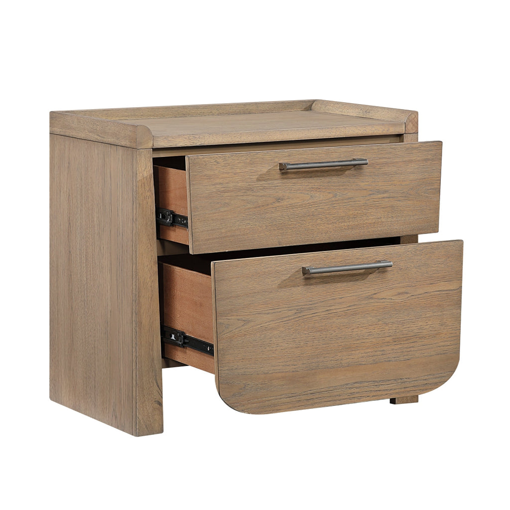 Riley Night Stand - open drawer view