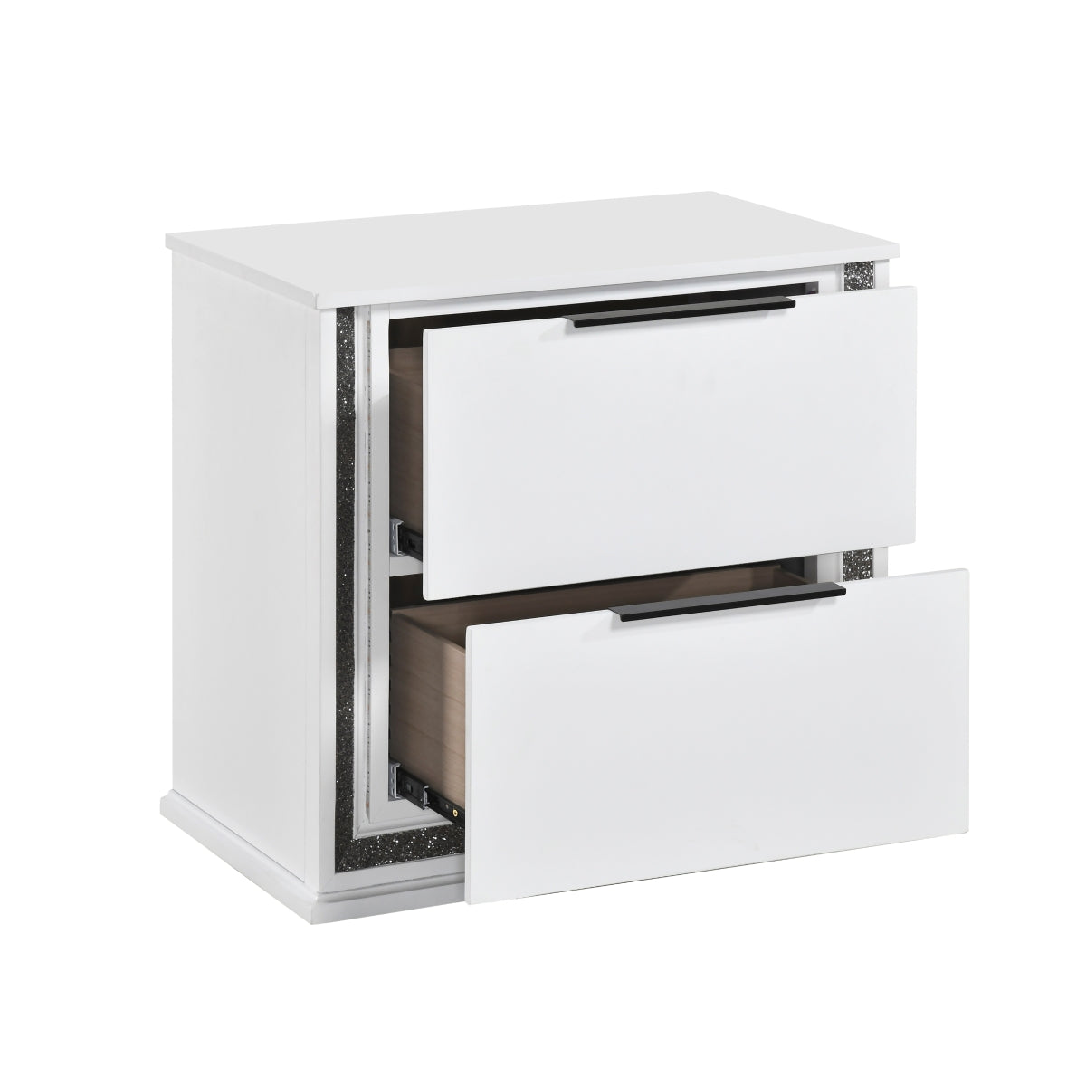 Lumin Night Stand - open drawer view