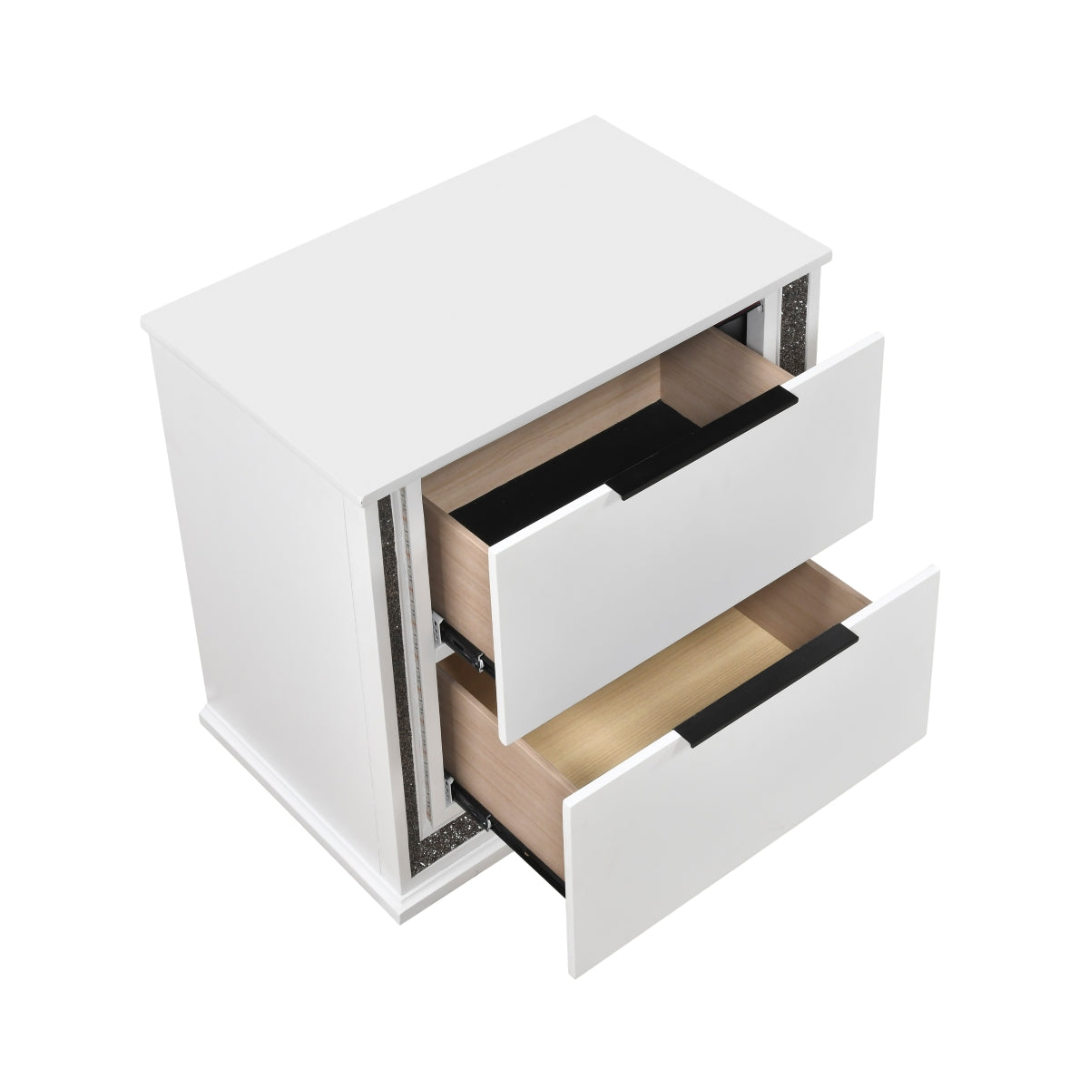Lumin Night Stand - open drawer view