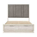 BF- Boctis  Platform Bed with Footboard Storage Bed