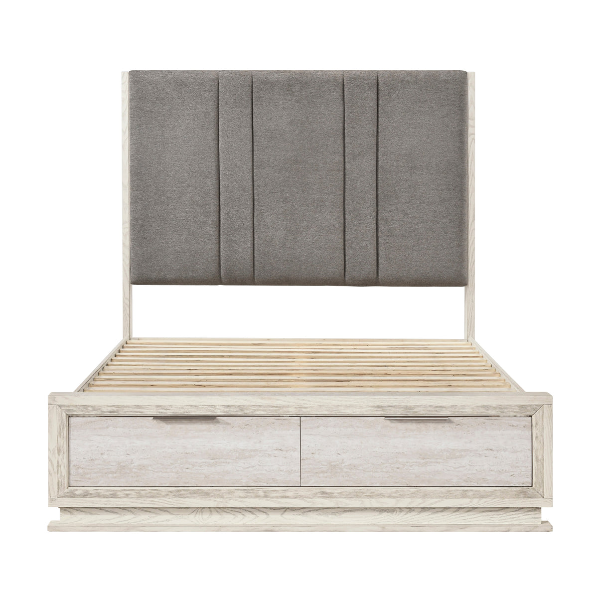 BF- Boctis  Platform Bed with Footboard Storage Bed