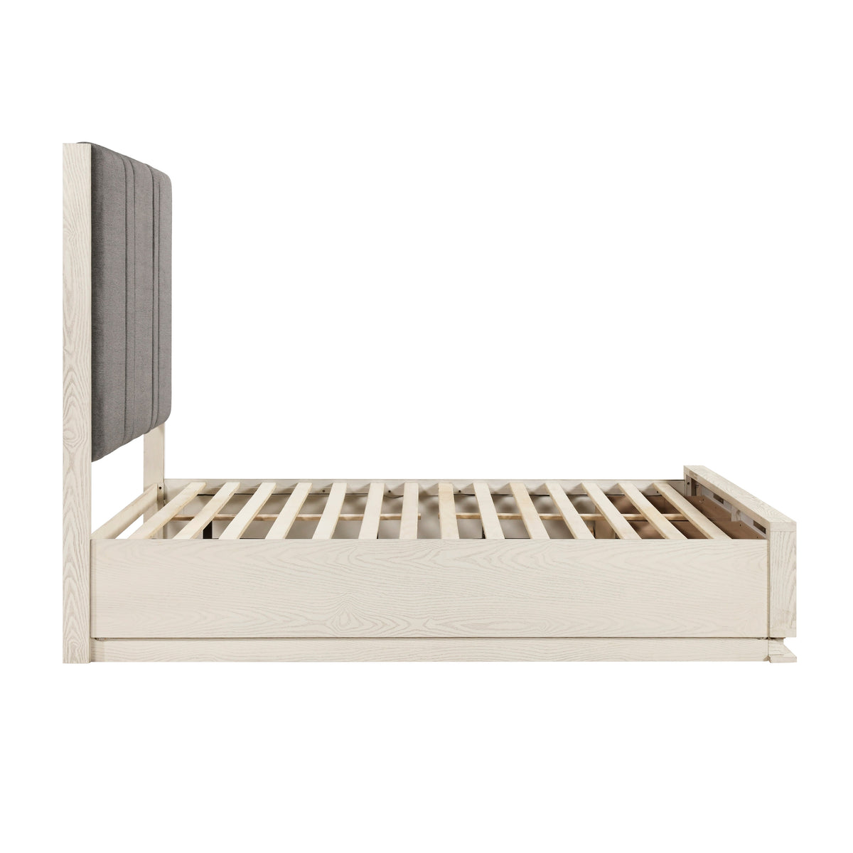 BF- Boctis  Platform Bed with Footboard Storage Bed