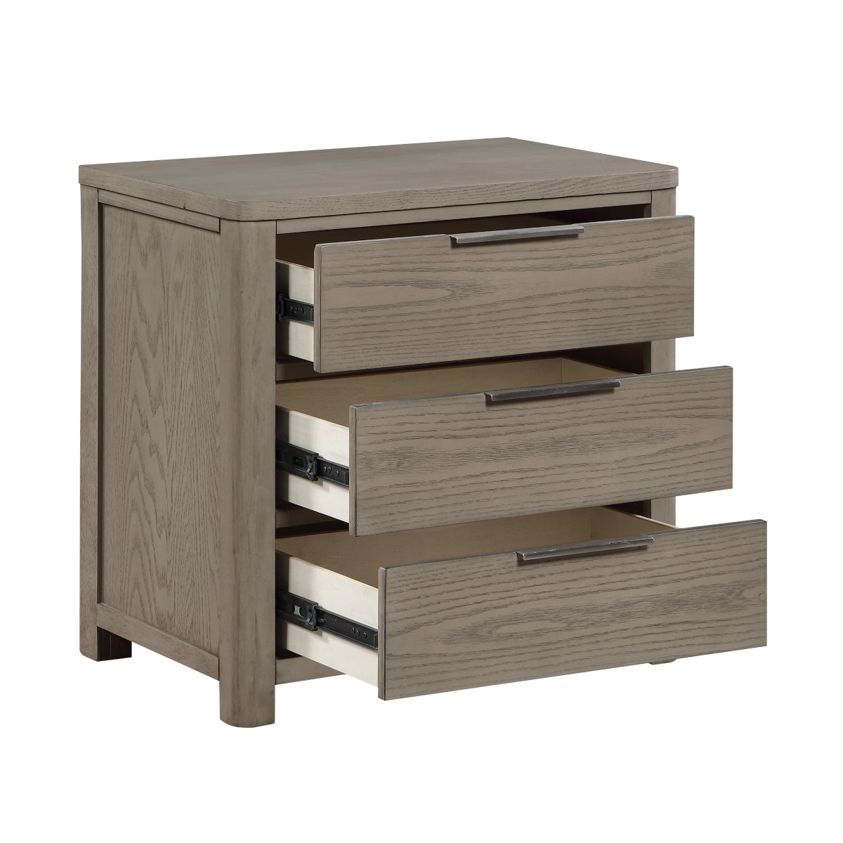 Dalston Night Stand - open drawer view