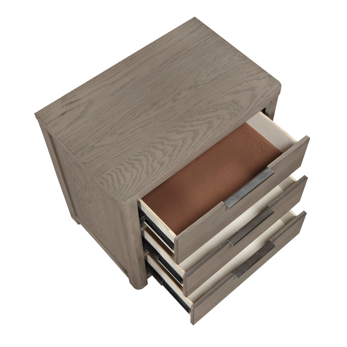 Dalston Night Stand - open drawer view