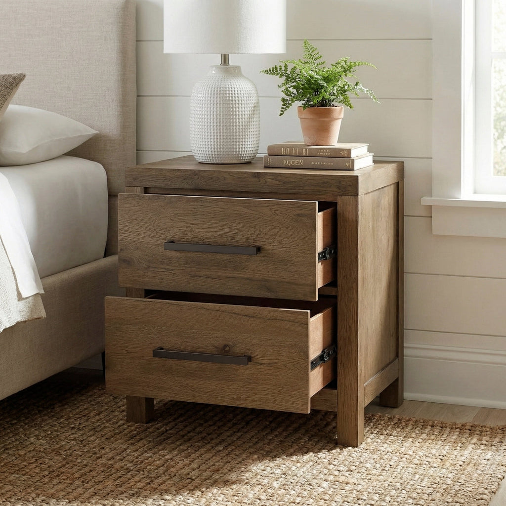 Matisse Night Stand - open drawer view