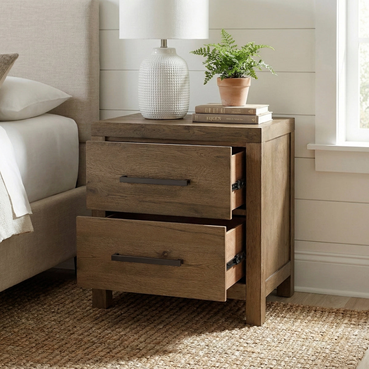 Matisse Night Stand - open drawer view