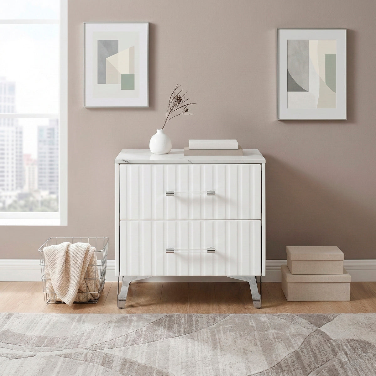 Ripple Night Stand - front view