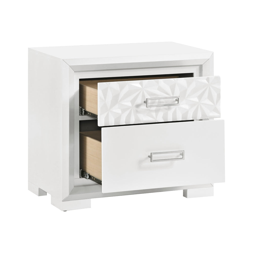 Luna Night Stand - open drawer view