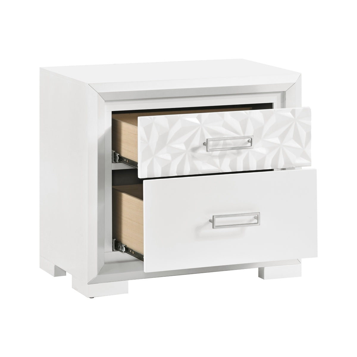Luna Night Stand - open drawer view