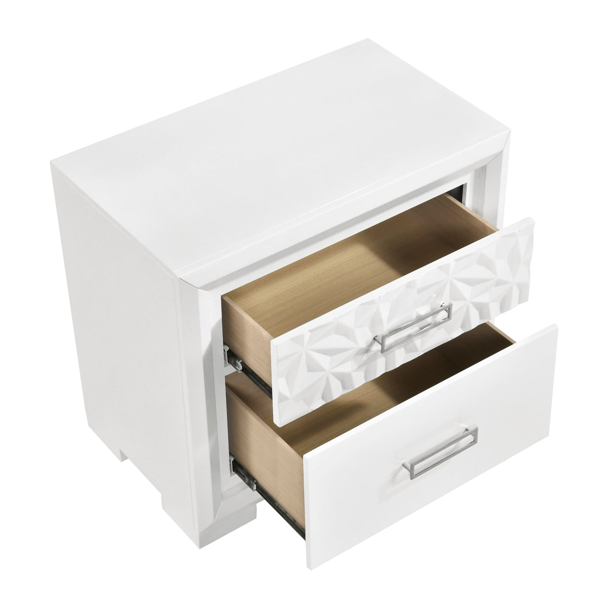 Luna Night Stand - open drawer view