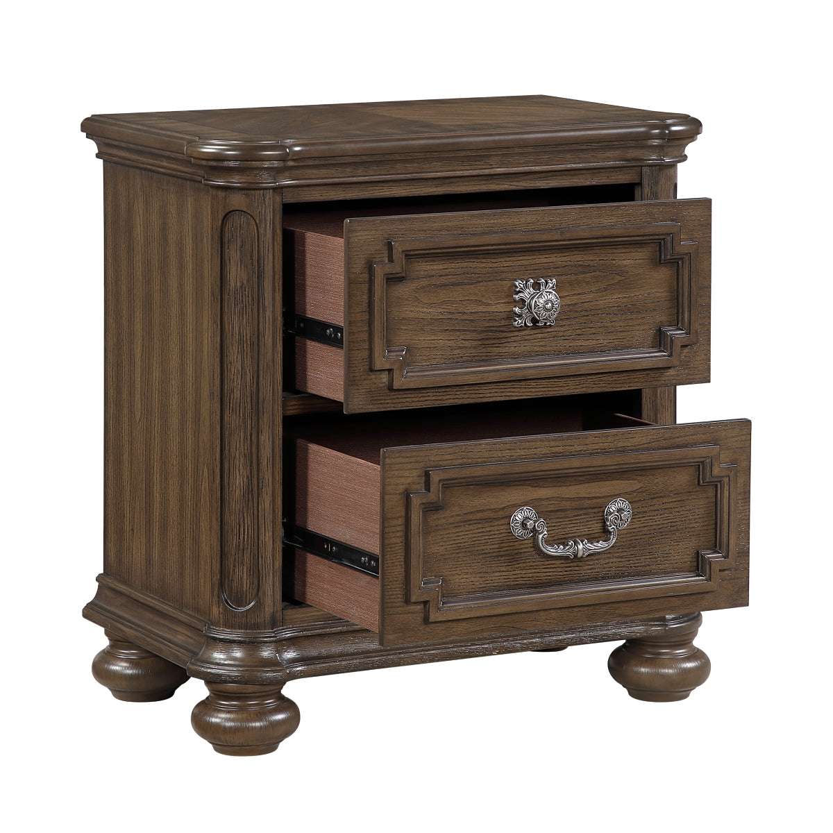 Buckingham Night Stand - open drawer view