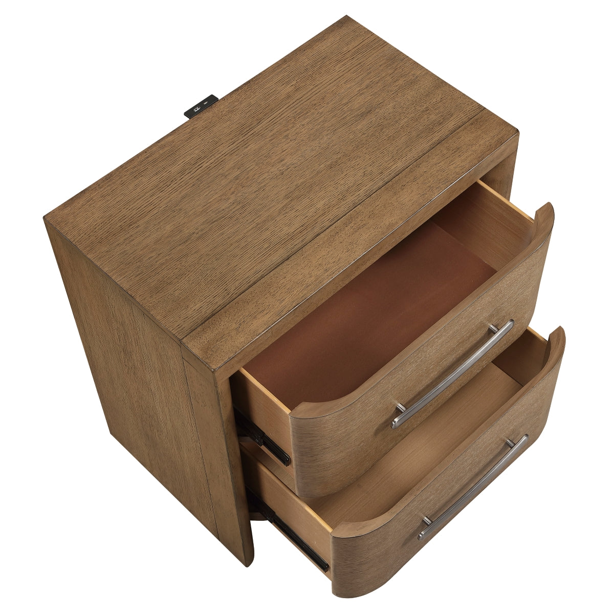 Oakridge Night Stand - open drawer view