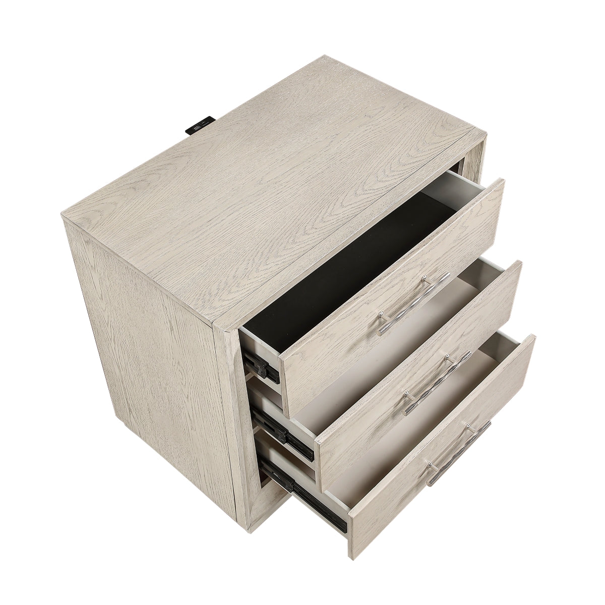 Solas Night Stand - open drawer view