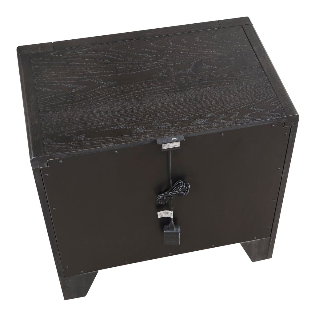 Elowen Night Stand (2502BK-4) - back view