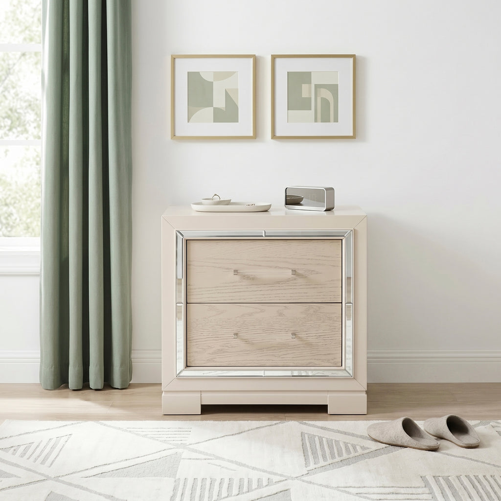 Alabaster Night Stand - front view