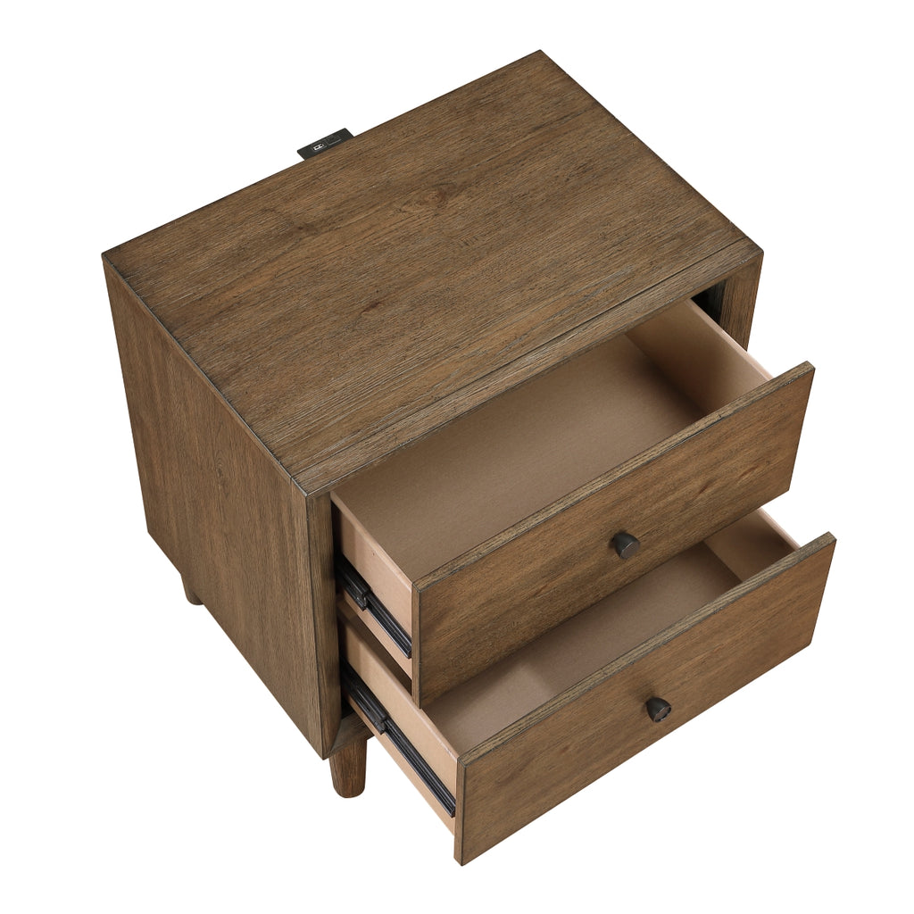 Marlow Night Stand - open drawer view