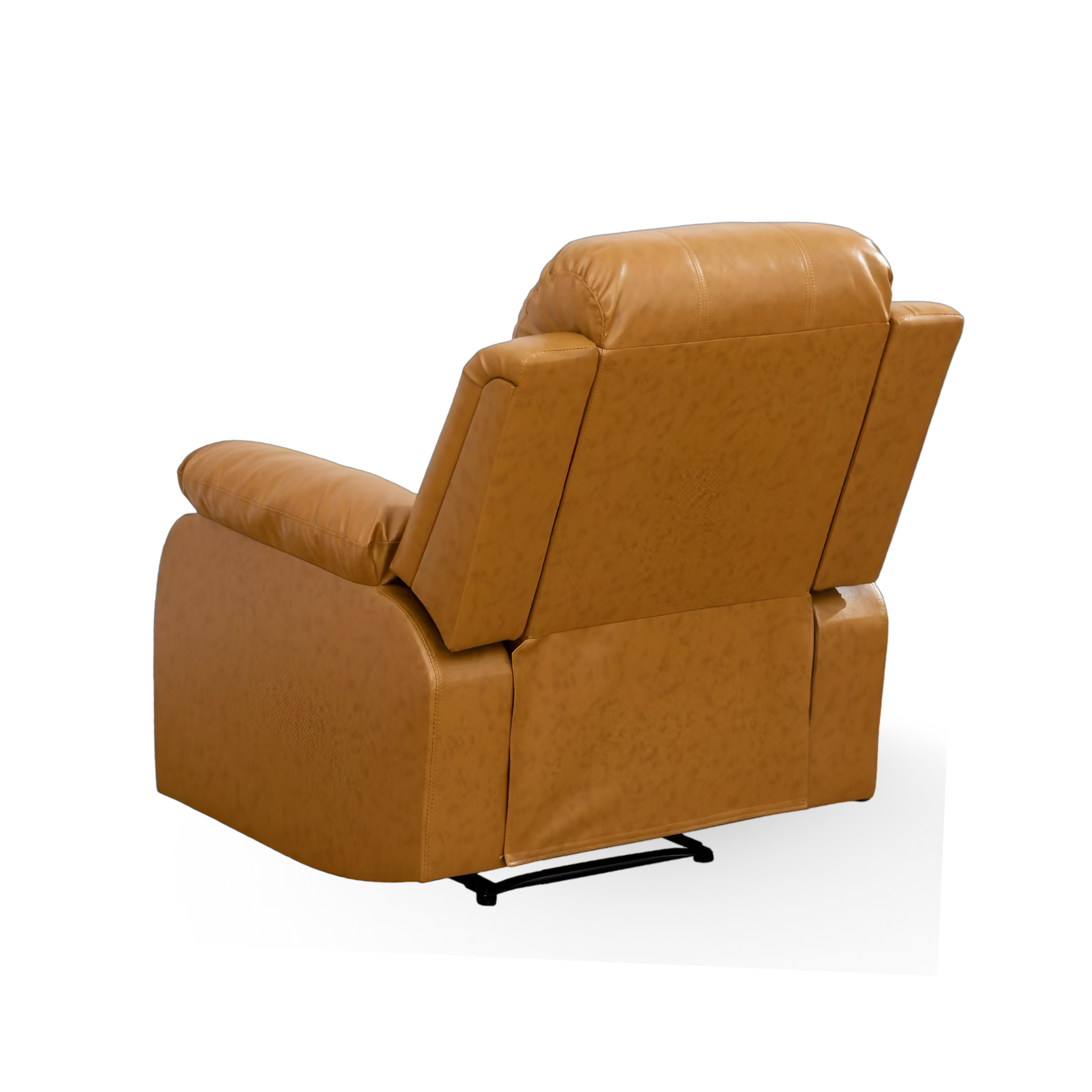 One-button manual reclining lounge chair