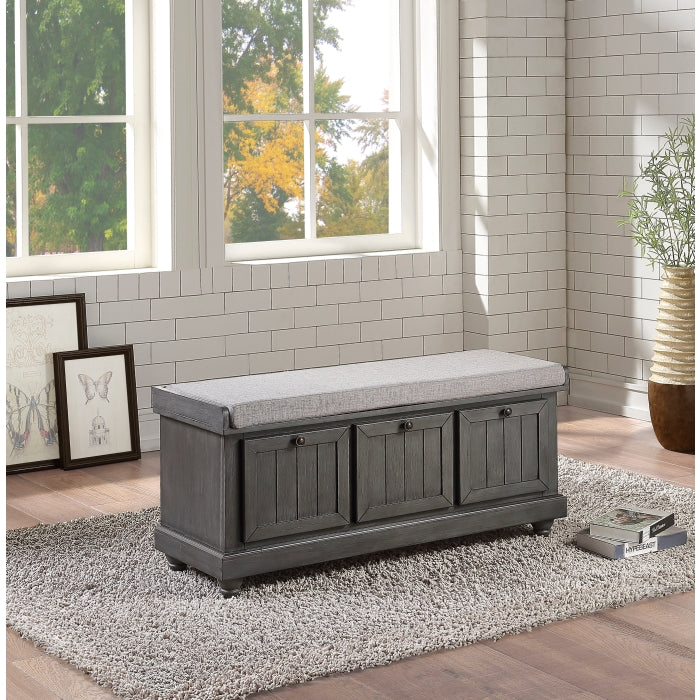 Woodwell Lift Top Storage Bench (4586DG)