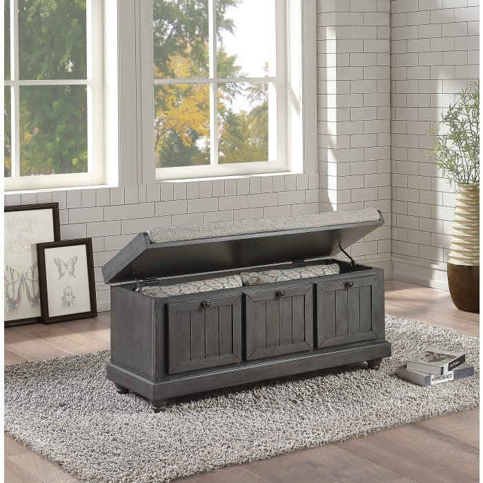 Woodwell Lift Top Storage Bench (4586DG)