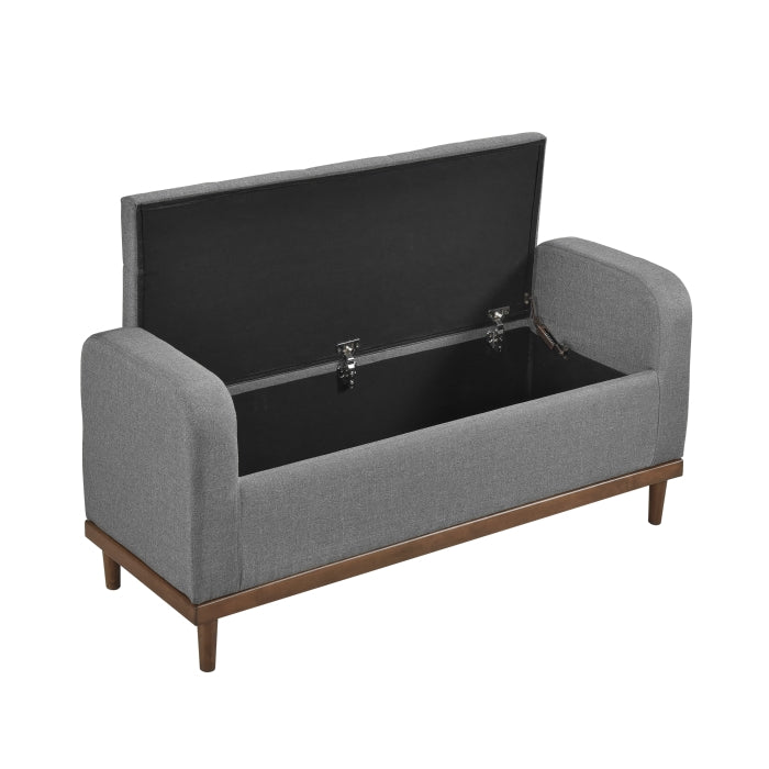Brigitte Lift Top Storage Bench (4590GY)