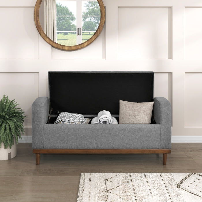 Brigitte Lift Top Storage Bench (4590GY)