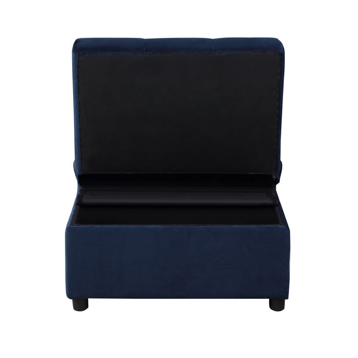 Garrell Lift Top Storage Bench with Pull-out Bed (4615-F1)