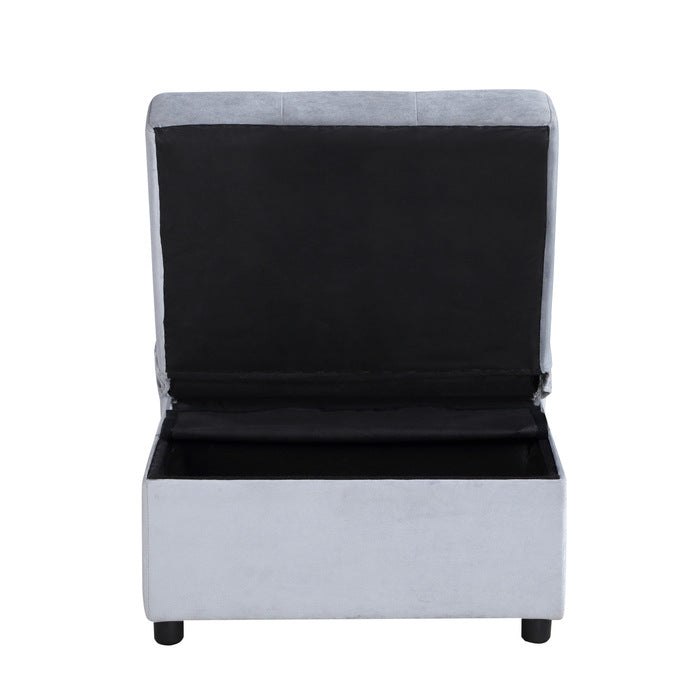 Garrell Lift Top Storage Bench with Pull-out Bed (4615-F3)