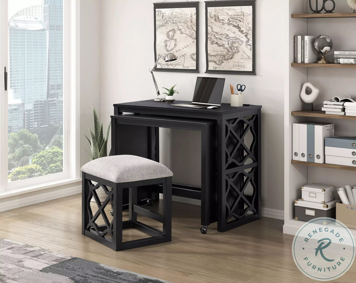 Salina 3-Piece Desk Set with Stool