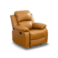 One-button manual reclining lounge chair