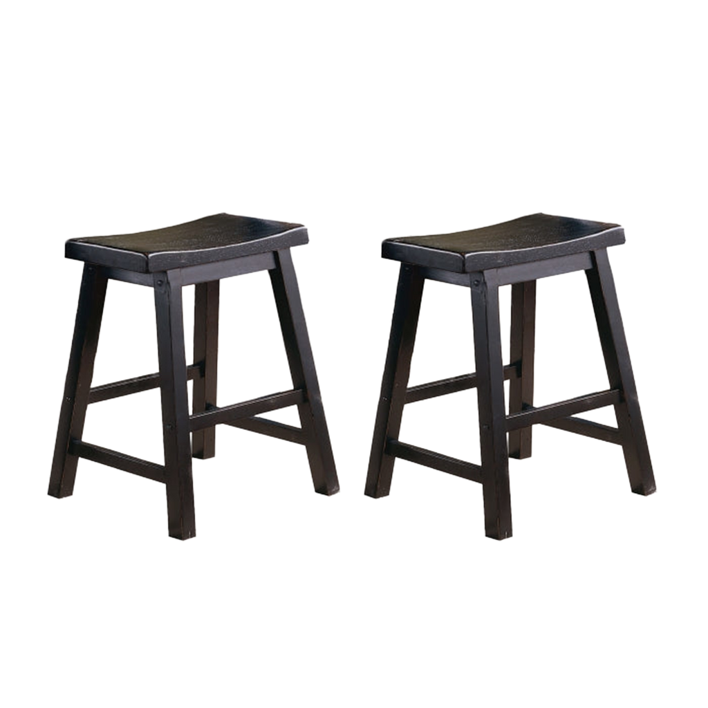 Saddleback 18 Dining Stool, RTA (5302BK-18) - transparent product image