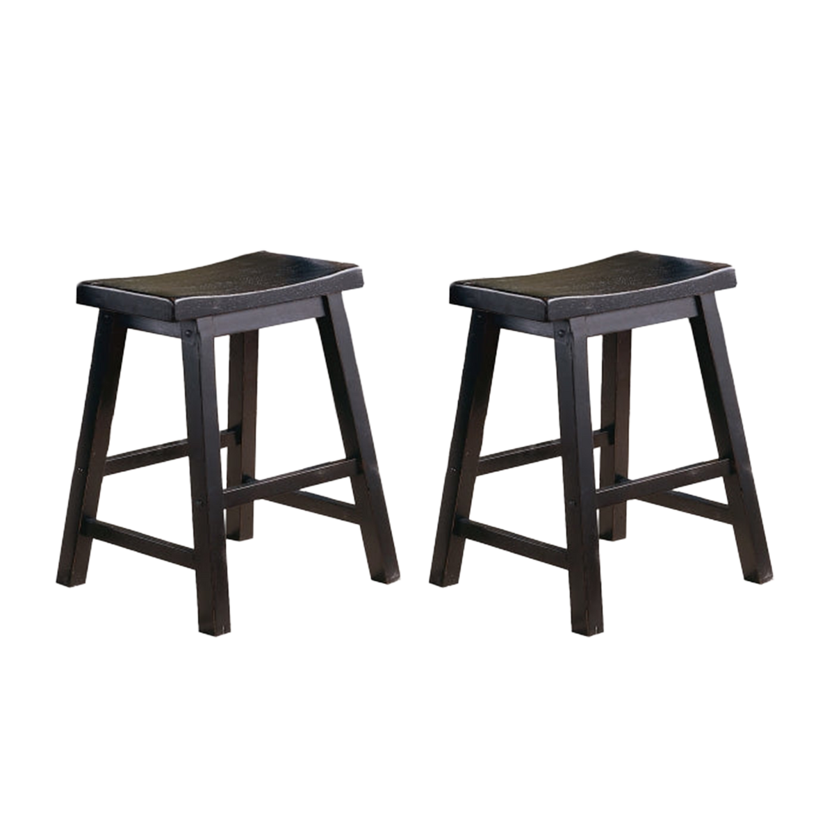 Saddleback 18 Dining Stool, RTA (5302BK-18) - transparent product image